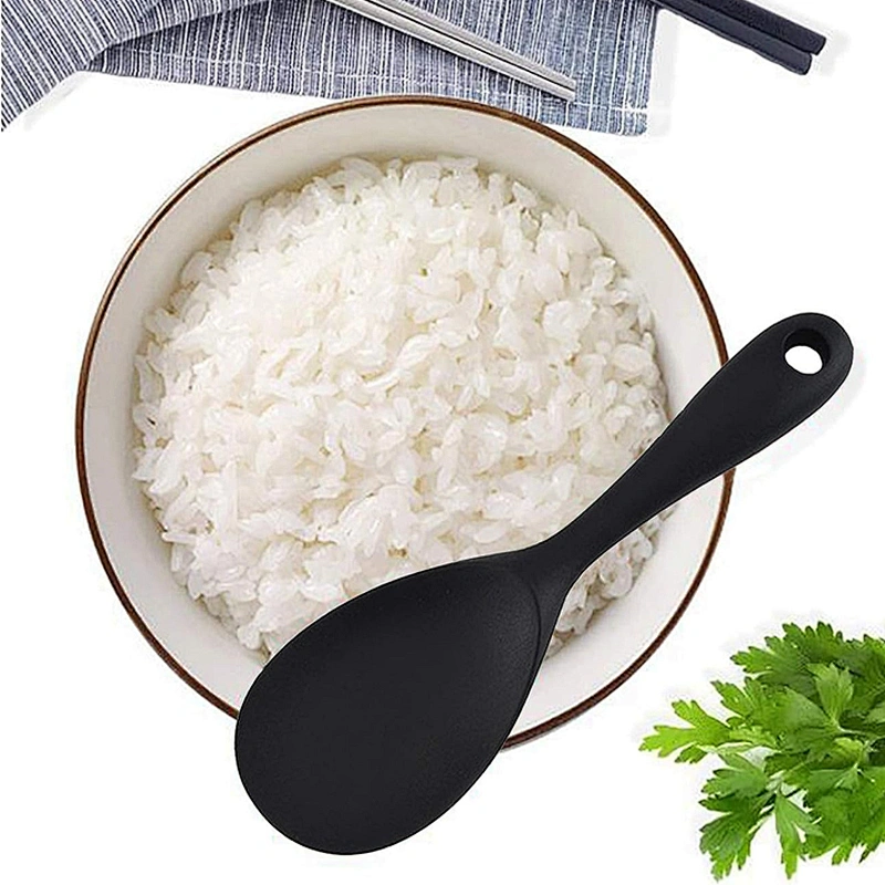 Factory Hot-Selling Silicone Rice Paddle Spatula Kitchen Tools Silicone Rice Spoon Heat Resistant Food Service Spoon
